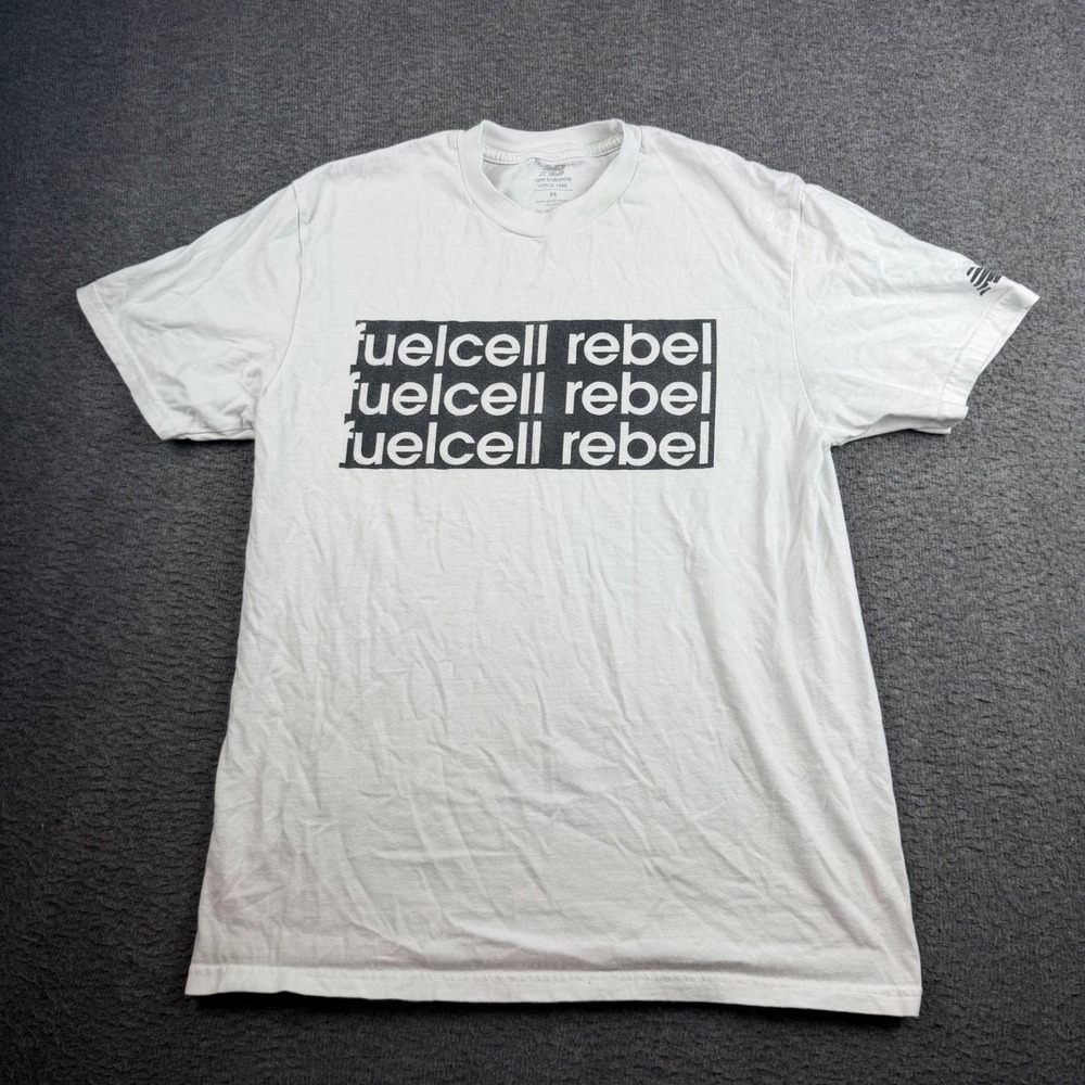 New Balance FuelCell Rebel T-Shirt Men's Medium White Graphic Running Tee